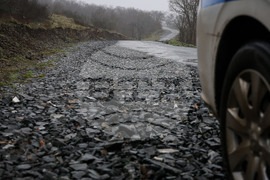 Село Веселие - село Росен - път - състояние