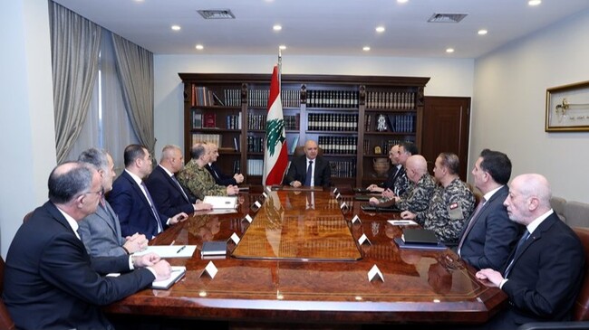 ННА: Ливанският президент свика заседание с представители на службите и силите за сигурност преди конференцията в Париж