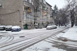 Търговище - снеговалеж - обстановка