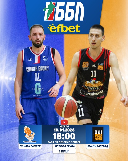 „Вълци Разград“ излизат срещу лидера „Сливен Баскет“ в дерби от ББЛ А група – Изток