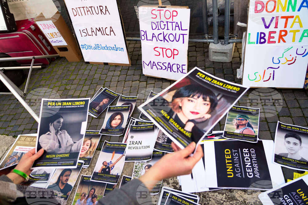 Italy Iran Protest