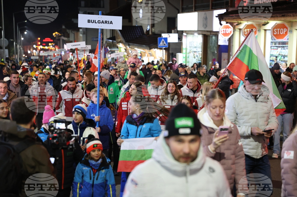 Банско - Световна купа по алпийски сноуборд - парад на нациите