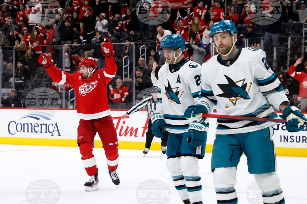 Sharks Red Wings Hockey
