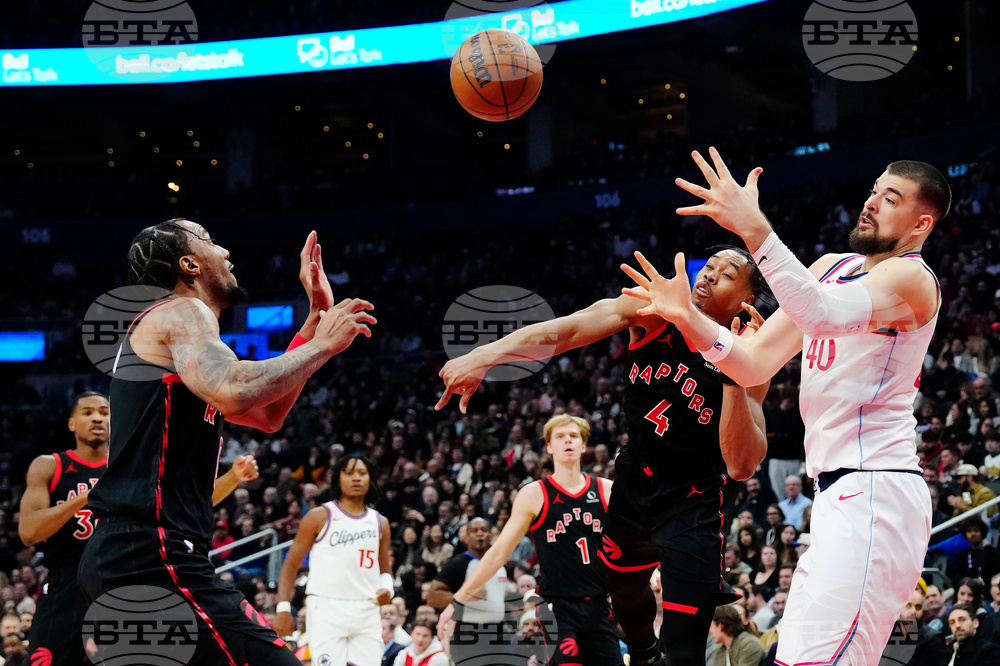 Clippers Raptors Basketball