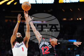 Clippers Raptors Basketball