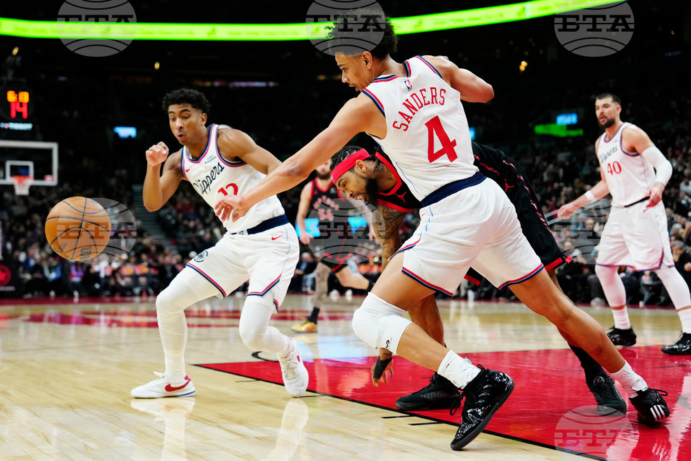 Clippers Raptors Basketball