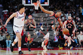 Clippers Raptors Basketball