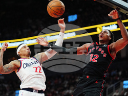 Clippers Raptors Basketball