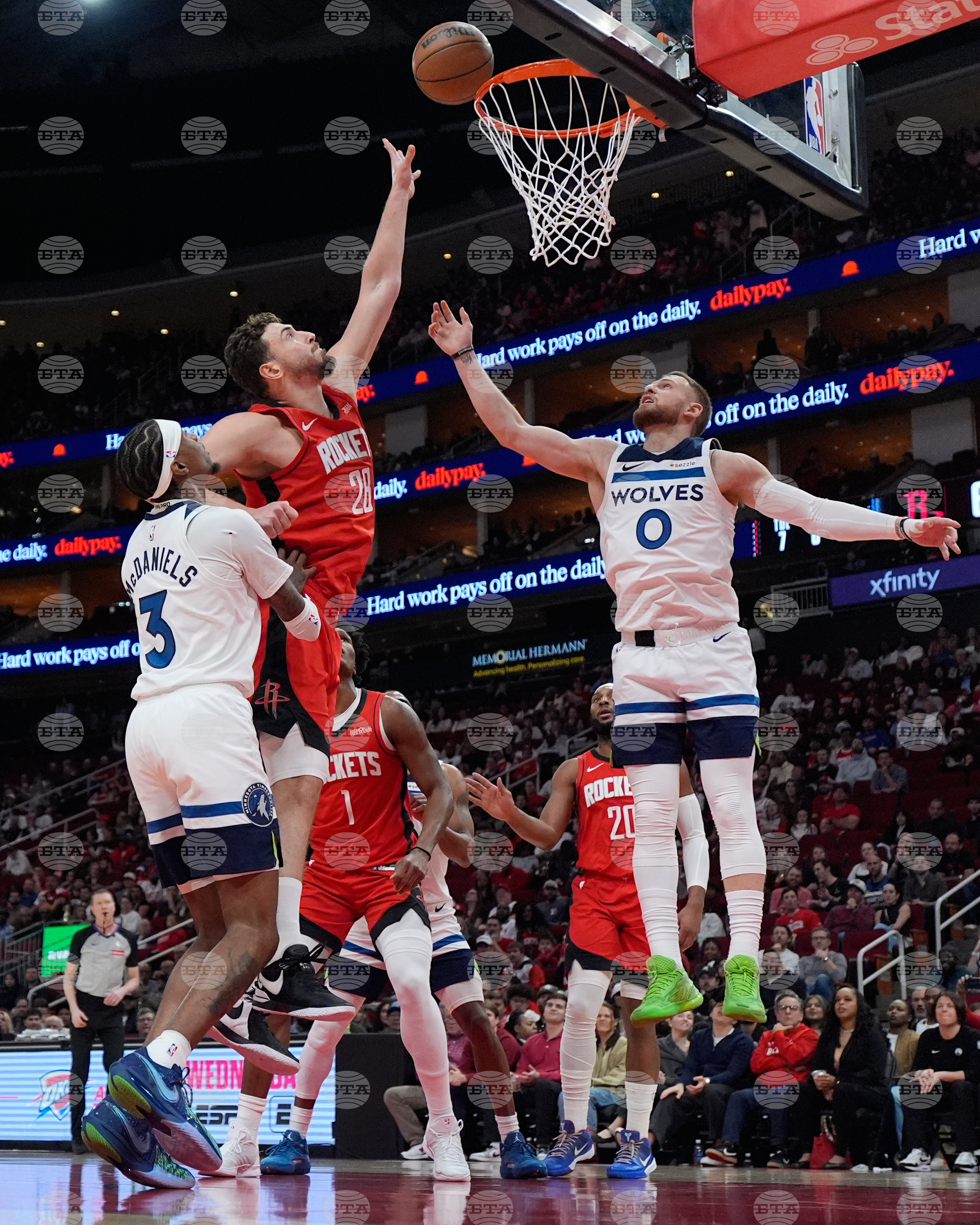 Timberwolves Rockets Basketball