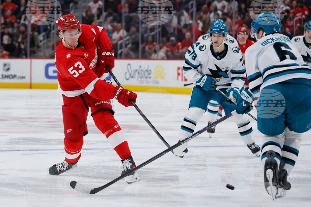 Sharks Red Wings Hockey