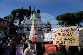 Italy Iran Protest