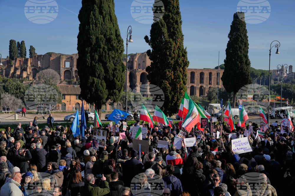 Italy Iran Protest