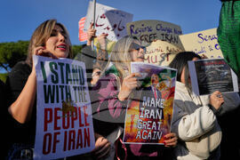 Italy Iran Protest