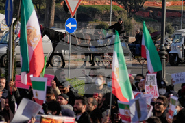 Italy Iran Protest