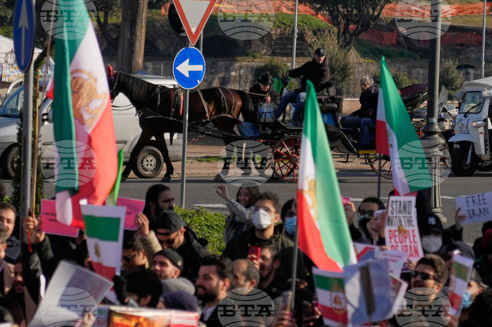 Italy Iran Protest