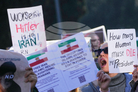 Italy Iran Protest