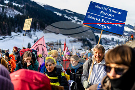Switzerland World Economic Forum Protest