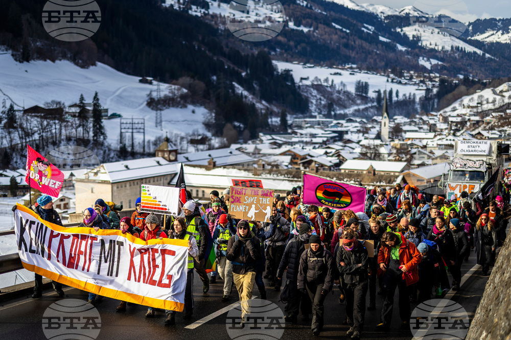 Switzerland World Economic Forum Protest