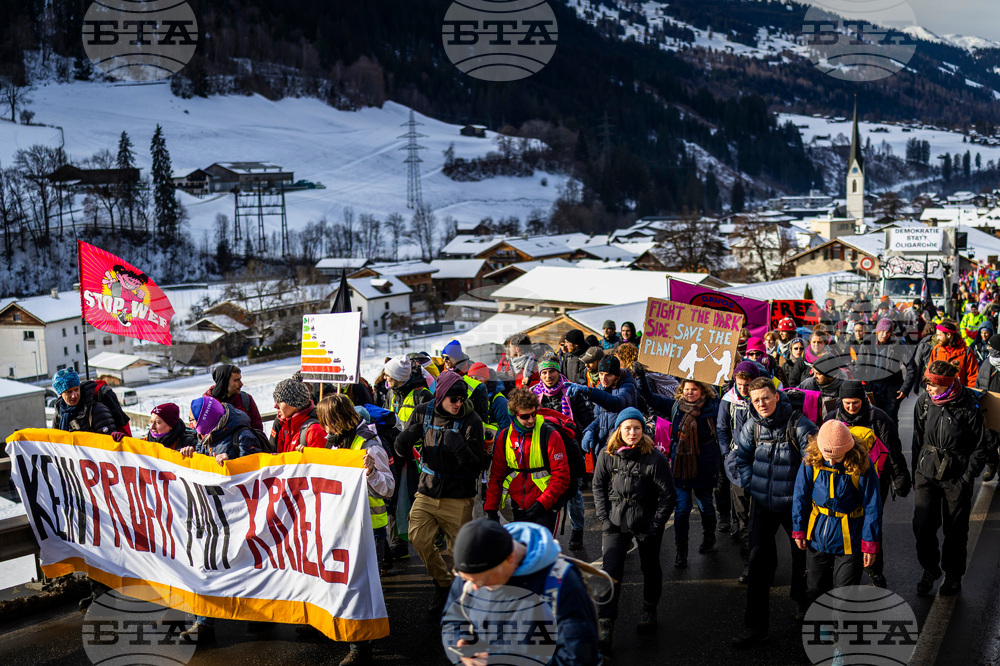 Switzerland World Economic Forum Protest
