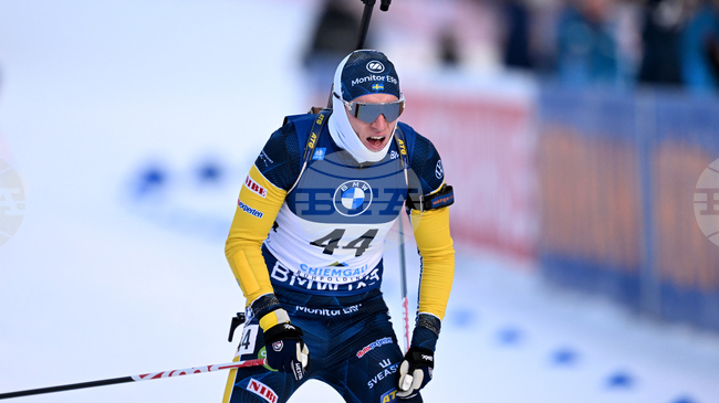 Себастиан Самуелсон ликува в спринта при мъжете на Световната купа по биатлон в Руполдинг, Благой Тодев завърши на 39-о място
