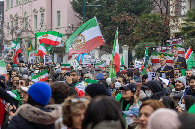 Italy Iran Protests