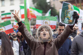 Italy Iran Protests