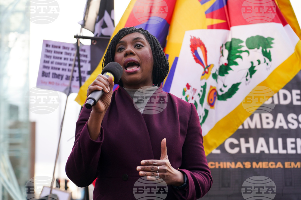 Britain China Embassy Protest