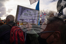 Britain China Embassy Protest