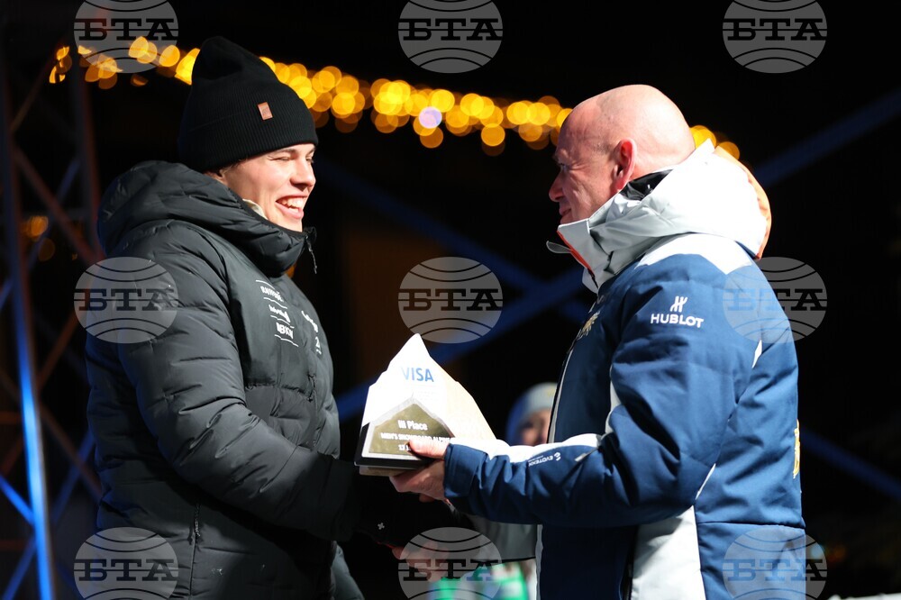 Банско - Световна купа по алпийски сноуборд - награждаване - мъже