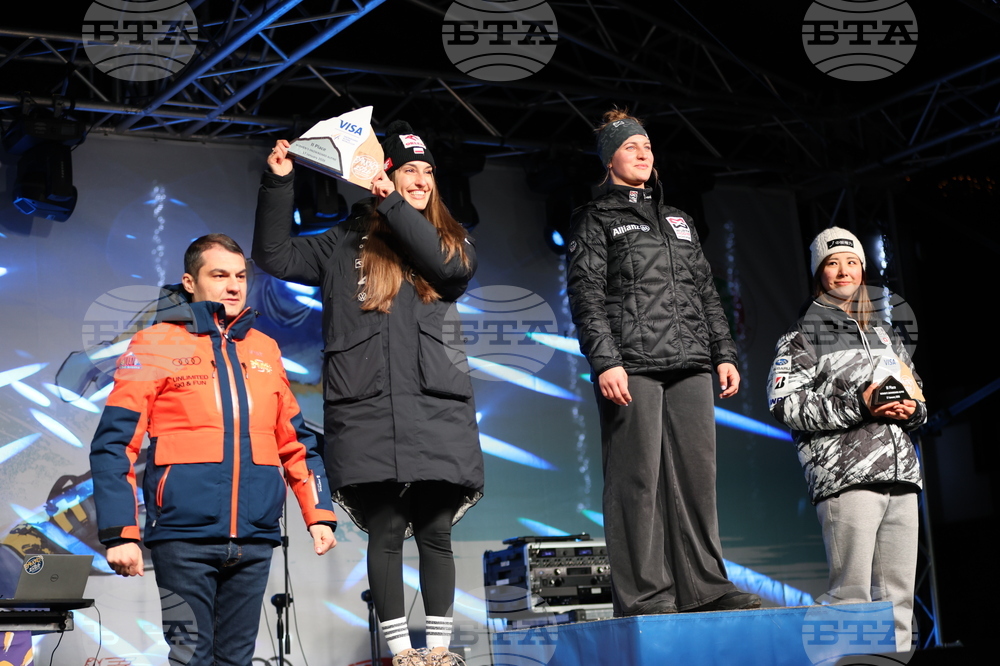 Банско - Световна купа по алпийски сноуборд - награждаване - жени