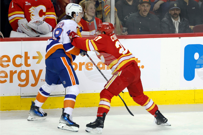 Islanders Flames Hockey