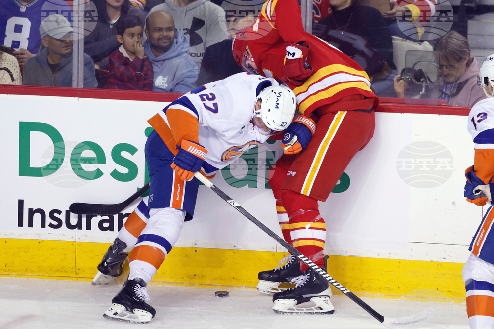 Islanders Flames Hockey