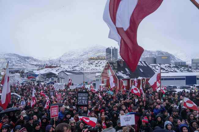 APTOPIX Greenland US Protest
