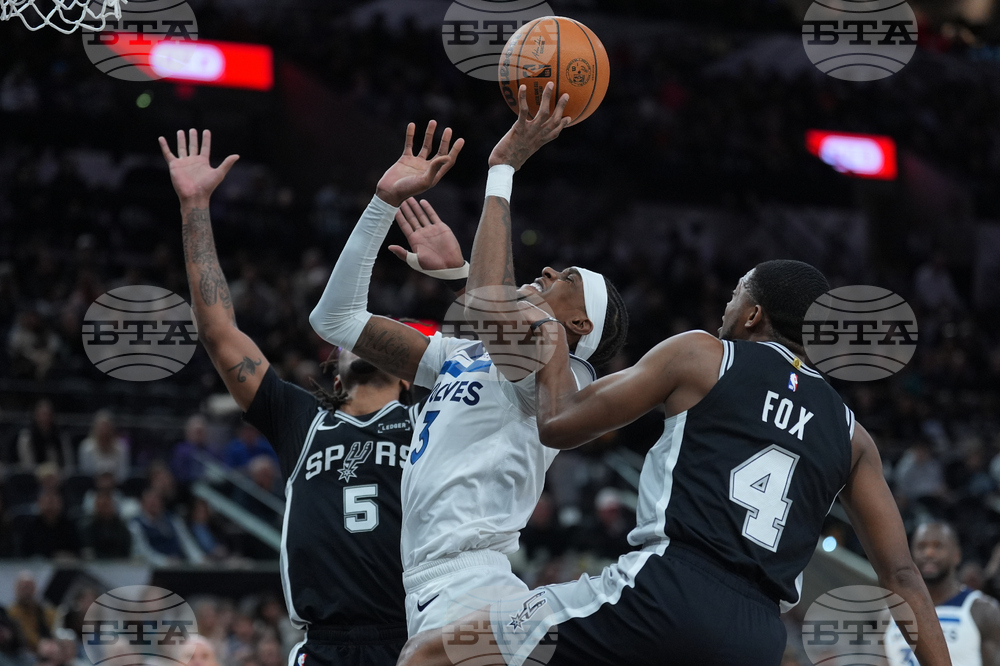Timberwolves Spurs Basketball