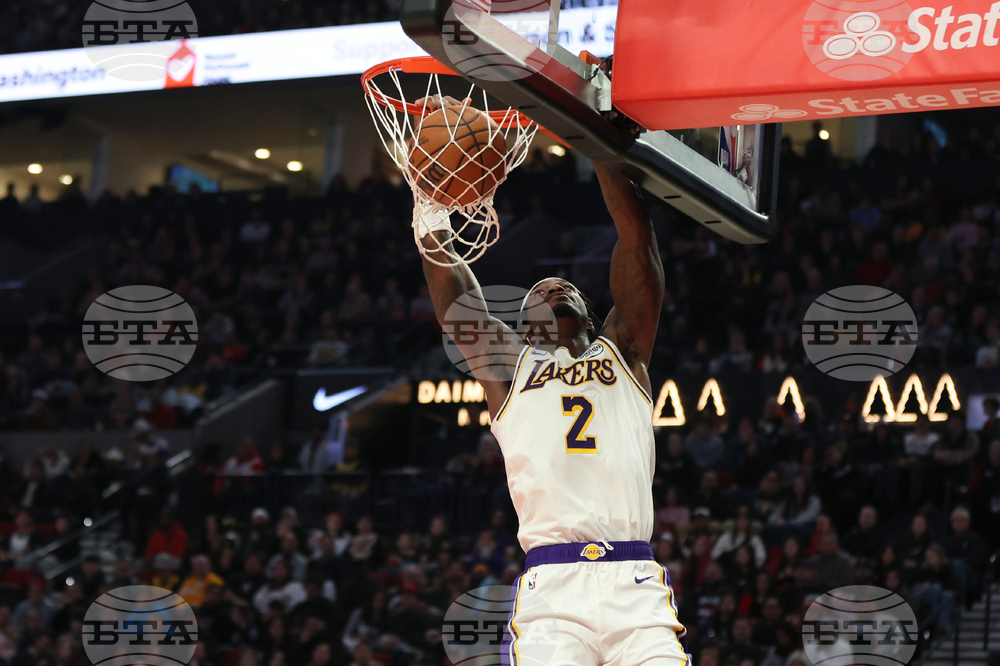 Lakers Trail Blazers Basketball