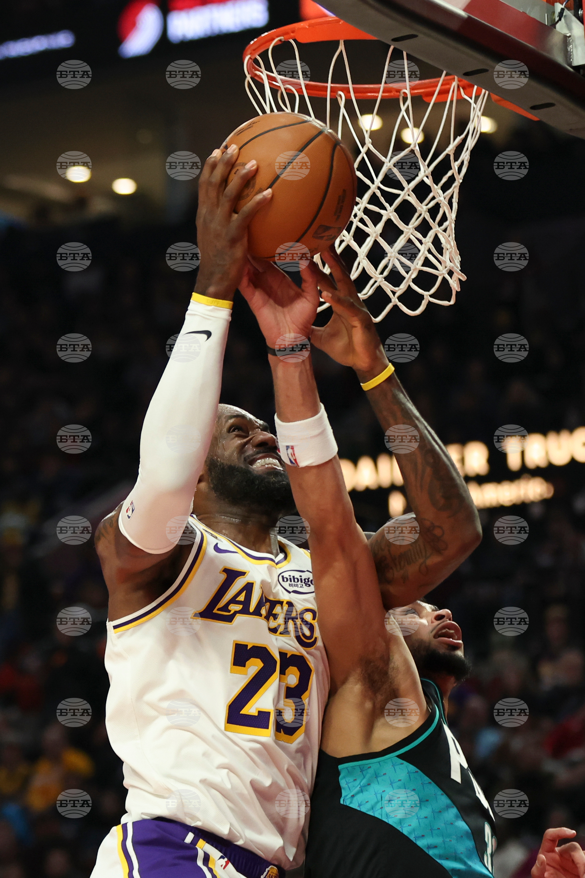 Lakers Trail Blazers Basketball