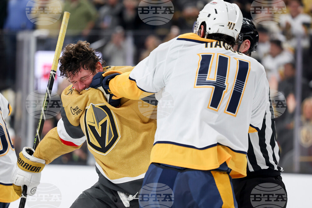 Predators Golden Knights Hockey