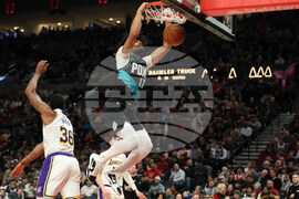 Lakers Trail Blazers Basketball