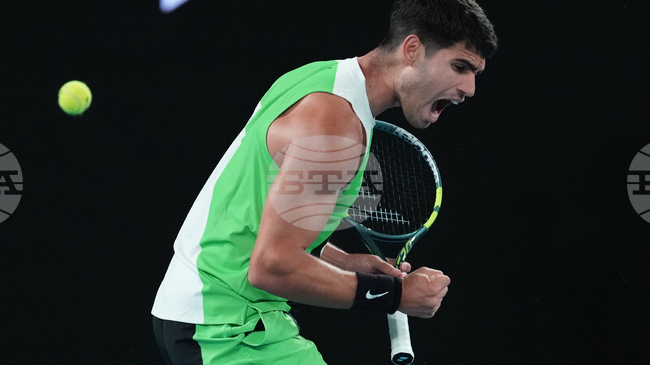 Водачът в световната ранглиста Карлос Алкарас преодоля австралиец в първия кръг на турнира от Големия шлем в Мелбърн