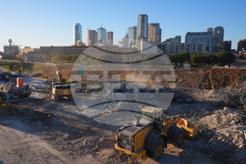 APTOPIX Road Construction Dallas