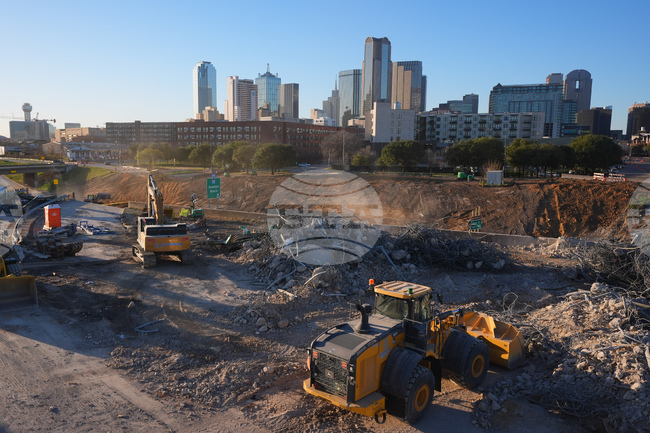 APTOPIX Road Construction Dallas