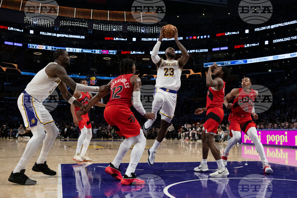 Raptors Lakers Basketball