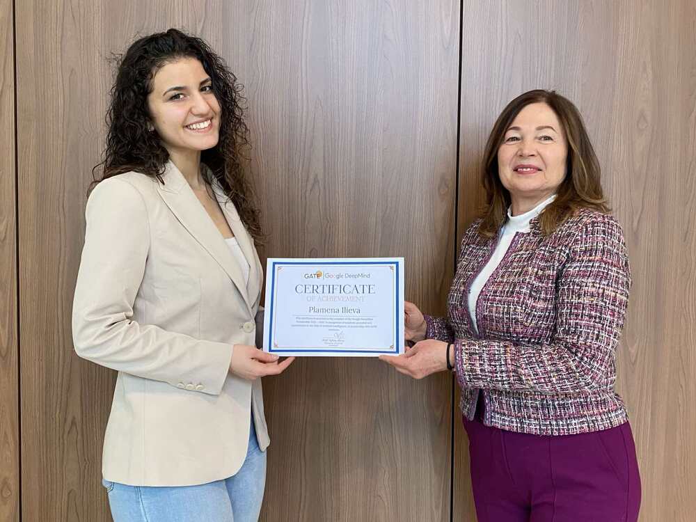 Студентка от Софийския университет спечели стипендията на Google DeepMind AI за 2025-2026 г.