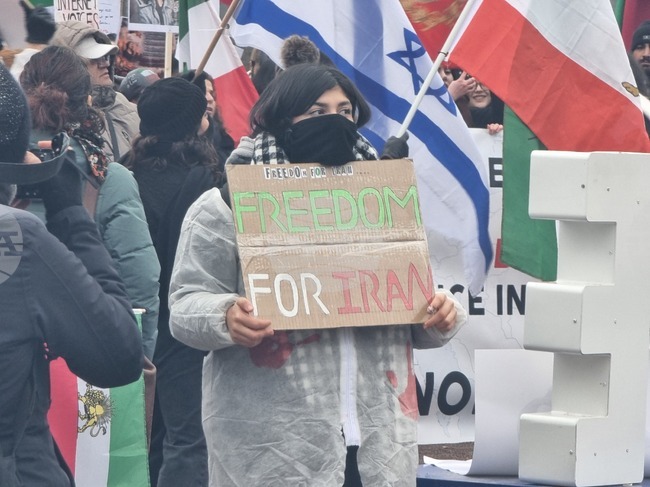 Франция - Страсбург - демонстрация срещу режима в Иран