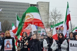 Франция - Страсбург - демонстрация срещу режима в Иран