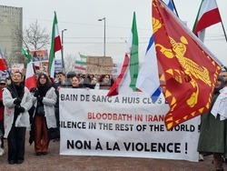 Франция - Страсбург - демонстрация срещу режима в Иран