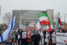 Франция - Страсбург - демонстрация срещу режима в Иран