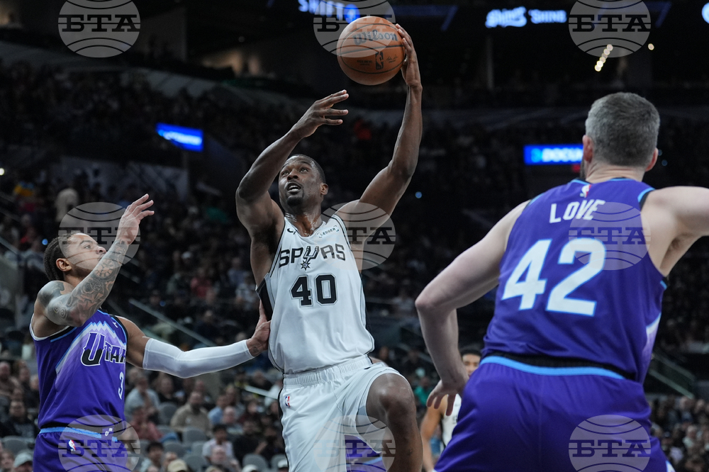 Jazz Spurs Basketball