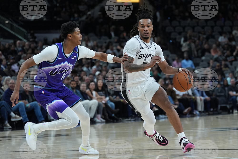 Jazz Spurs Basketball