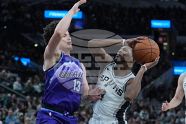 Jazz Spurs Basketball
